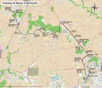 Voir la carte de la ligne.