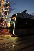 Tramway à Tours allant vers Joué-lès-Tours.