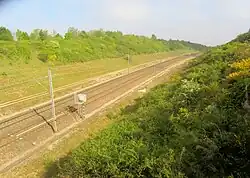 Tranchée du TGV vers Marseille sur la commune de Grenay
