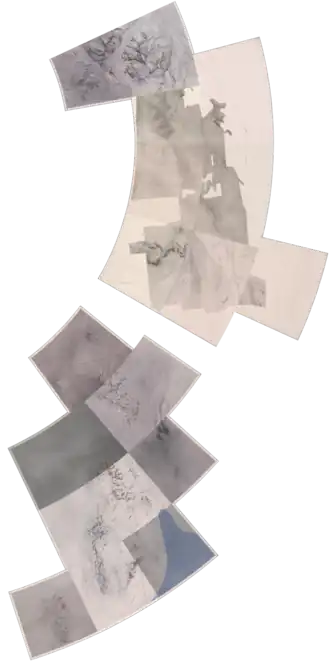 Carte de la chaîne Horlick en haut.