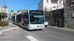 Le Citaro G C2 no&nbsp;74347 appartenant à Transdev Vaux-le-Pénil à Melun sur la ligne E.