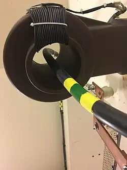 Transformateur de courant de terre, sans contact, pour détection et mesure des défauts.