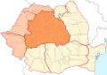 Étendue de la Transylvanie en Roumanie