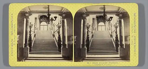 Saint-Cloud, grand escalier d'honneur.