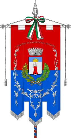Drapeau de Travedona-Monate