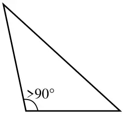 Triangle obtusangle ou ambligone.