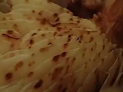 Lames tachées de brun (Haute-Loire, France)