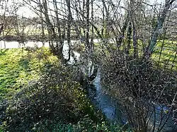 Confluence de la Côle (en haut de gauche vers la droite) et du Trincou