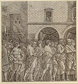 X. Les Sénateurs, gravure (vers 1500)