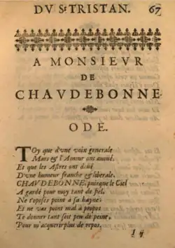 Image illustrative de l’article À monsieur de Chaudebonne