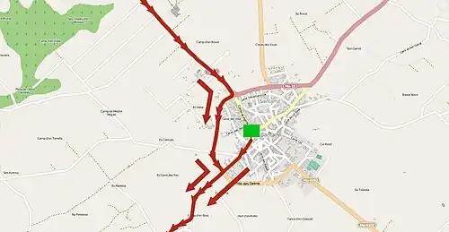 Trofeo Santanyi-Ses Salines-Campos, secteur du départ.