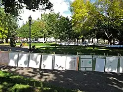 Corde à poèmes, parc Champlain, 2010.