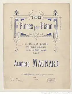 Couverture de la partition