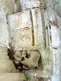 Départ de voûte au sud de l'arc triomphal.