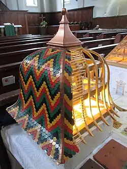 Maquette de clocher comtois, en Franche-Comté.