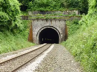 Entrée nord-est du tunnel, sur le territoire de Villemontoire.