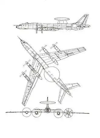 vue en plan de l’avion