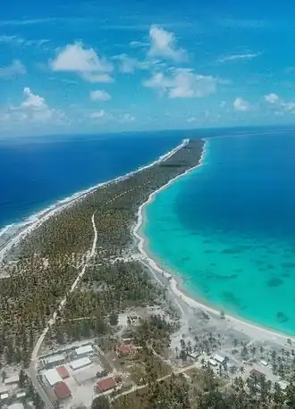 Vue de l'atoll.