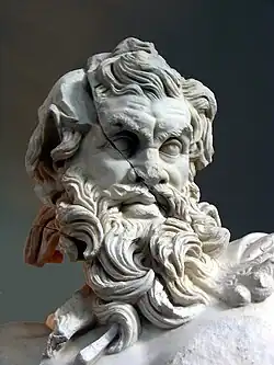 Statue de Marsyas, trouvée devant la scène du théâtre. Pergé. Fin IIe&nbsp;siècle. H. 2,56&nbsp;m