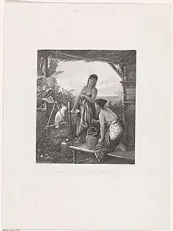 Deux jeunes femmes indonésiennes avec un perroquet (n. d., Rijksmuseum Amsterdam).