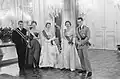 Visite de la reine Juliana des Pays-Bas et de la princesse héritière Beatrix en 1960.