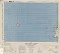 Carte de l'îlot Hua (nommée Hana-shima) et de ses environs (1944).