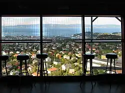 Vue depuis le restaurant.