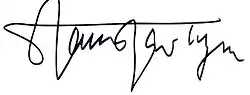 signature de Stanisław Tym