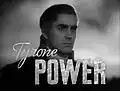 Tyrone Power personnifiant le comte Axel de Fersen