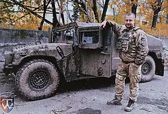 Un Humvee de la brigade, en octobre 2022.