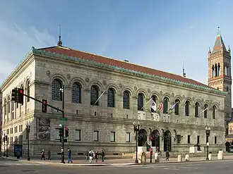 Bibliothèque publique de Boston sur Copley Square.