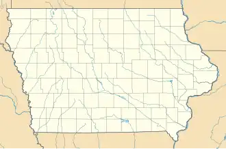 voir sur la carte de l’Iowa