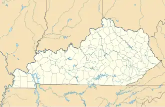 voir sur la carte du Kentucky