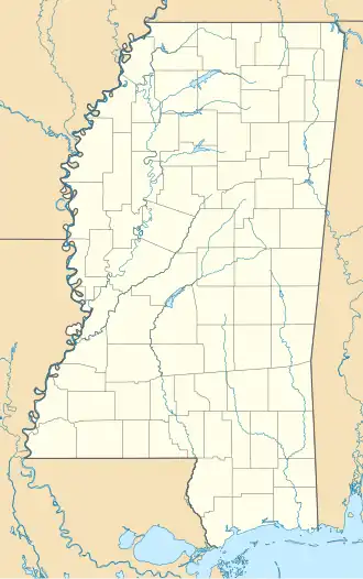 voir sur la carte du Mississippi