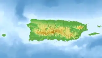 Voir sur la carte topographique de Porto Rico