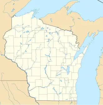 voir sur la carte du Wisconsin