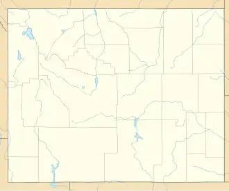 voir sur la carte du Wyoming