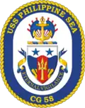 Badge de l'USS Philippine Sea (CG-58).