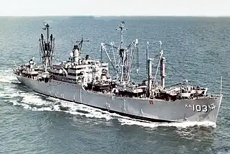 illustration de Amphibious cargo ship