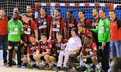 Photo de groupe de l'équipe d'Ivry, le 31/8/2014 au challenge Marrane
