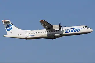 Photographie de l'ATR-72 impliqué dans l'accident prise en octobre 2009.