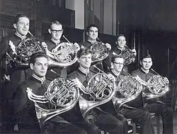 Cornistes de l'Université du Wisconsin en 1964