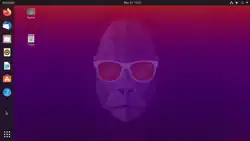 Bureau de la version 20.10 d'Ubuntu une fois l'installation terminée.