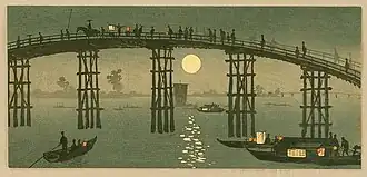Le pont sur la rivière Sumida