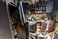 Intérieur à la suite de l'incendie