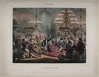 Un bal au Jardin d'Hiver.