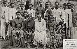 Un chef de Loango et sa cour.