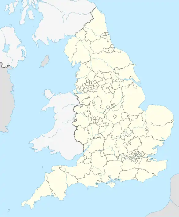 voir sur la carte d’Angleterre