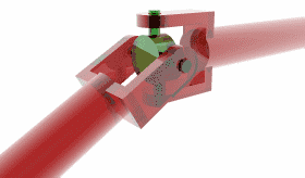 Transmission par joint de cardan.