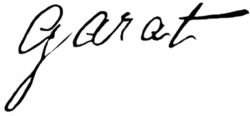 signature de Dominique Joseph Garat